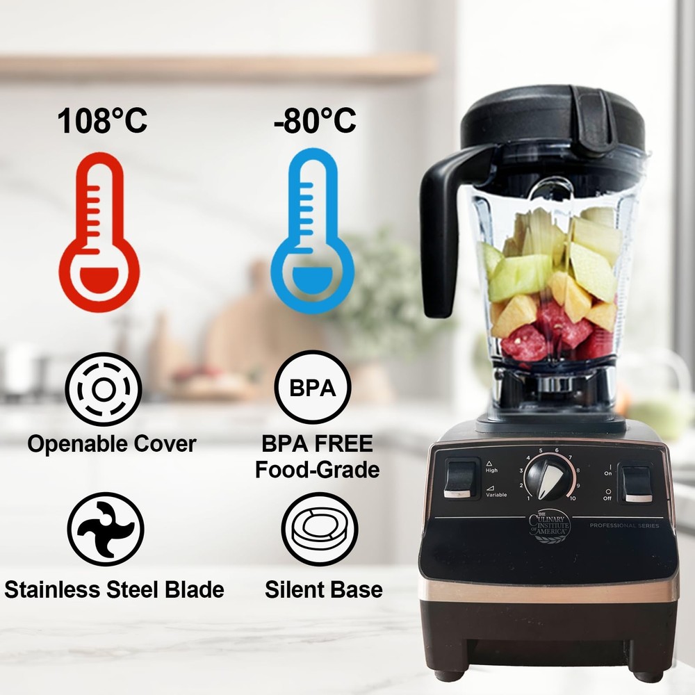 Blender Pitcher 64oz Low-Profile, Replacement Pitcher Container Compatible wi...