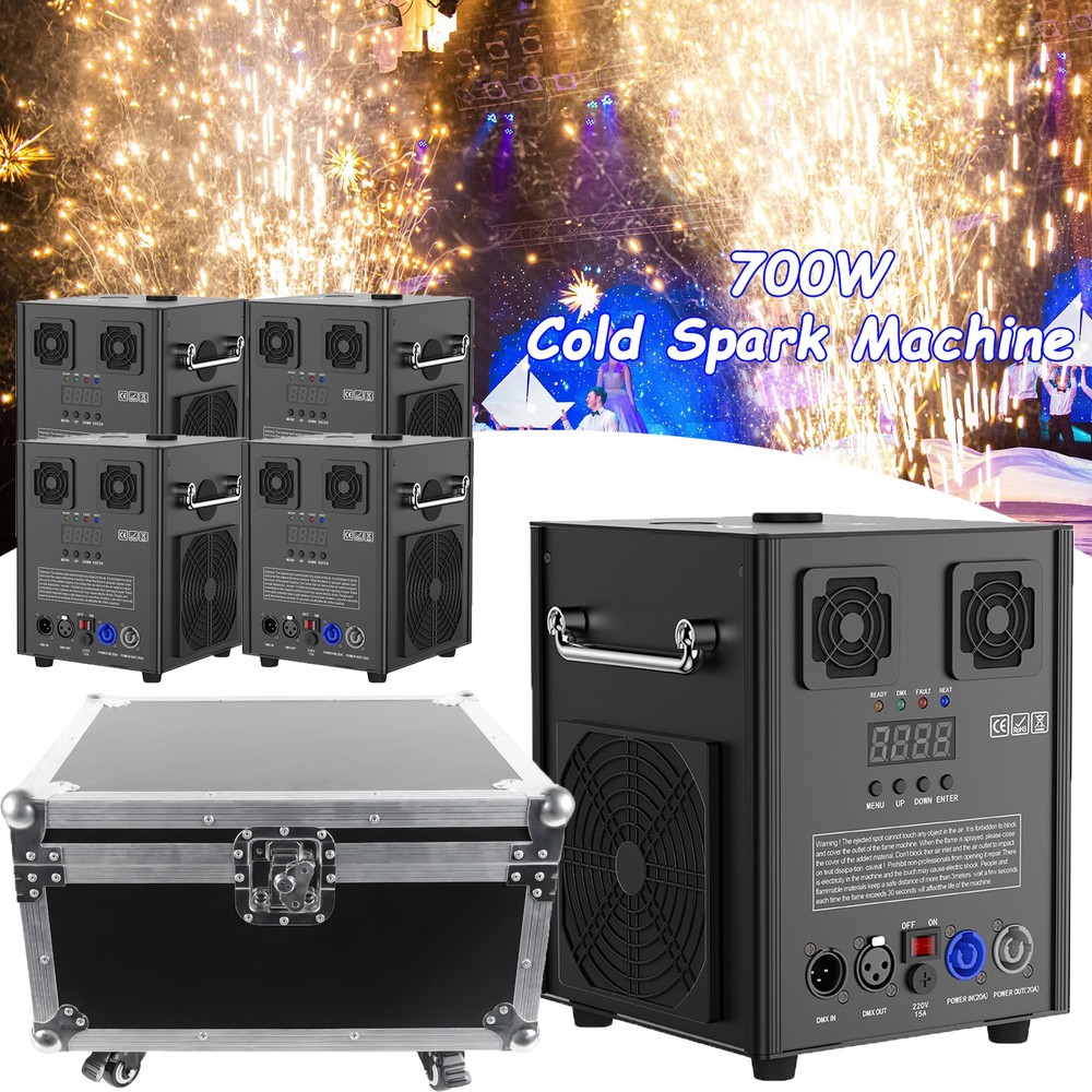 Cold Spark Firework Machine 700W 6.6-9.8ft Stage DJ Wedding Event Party Wedding