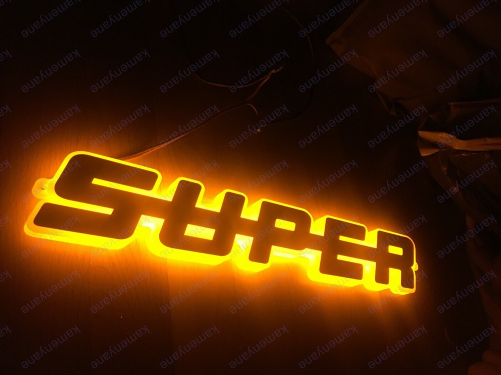 For SCANIA LED Emblem Text ( SUPER ) 24V / YELLOW