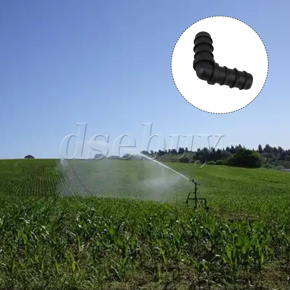 40 Pieces Plastic Barbed Elbow Connector Fitting Hydroponics Irrigation 15.5mm