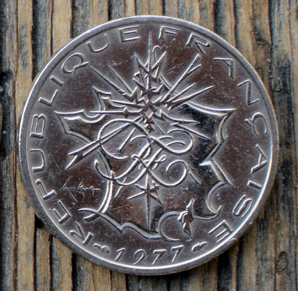 France 10 Francs 1977 Coin Position B