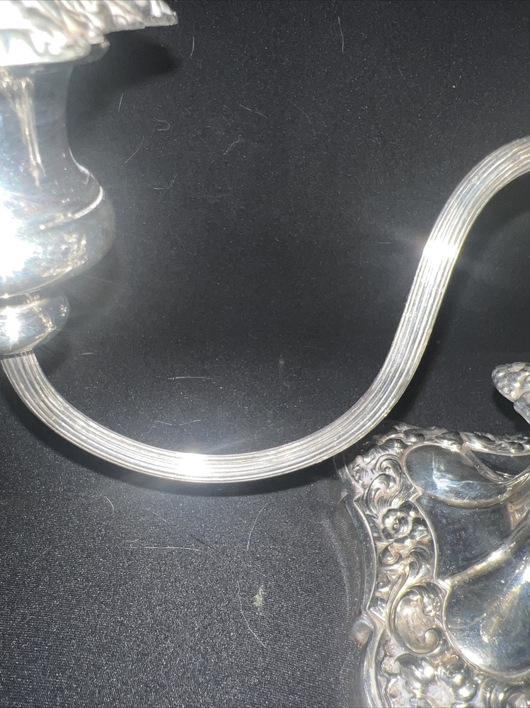 Two Arm Candelabra Silver plated Unbranded