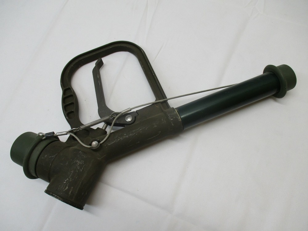 (USED) WIGGENS GRAVITY FILL ADAPTER REFUELING NOZZLE FUEL PUMP HANDLE MILITARY