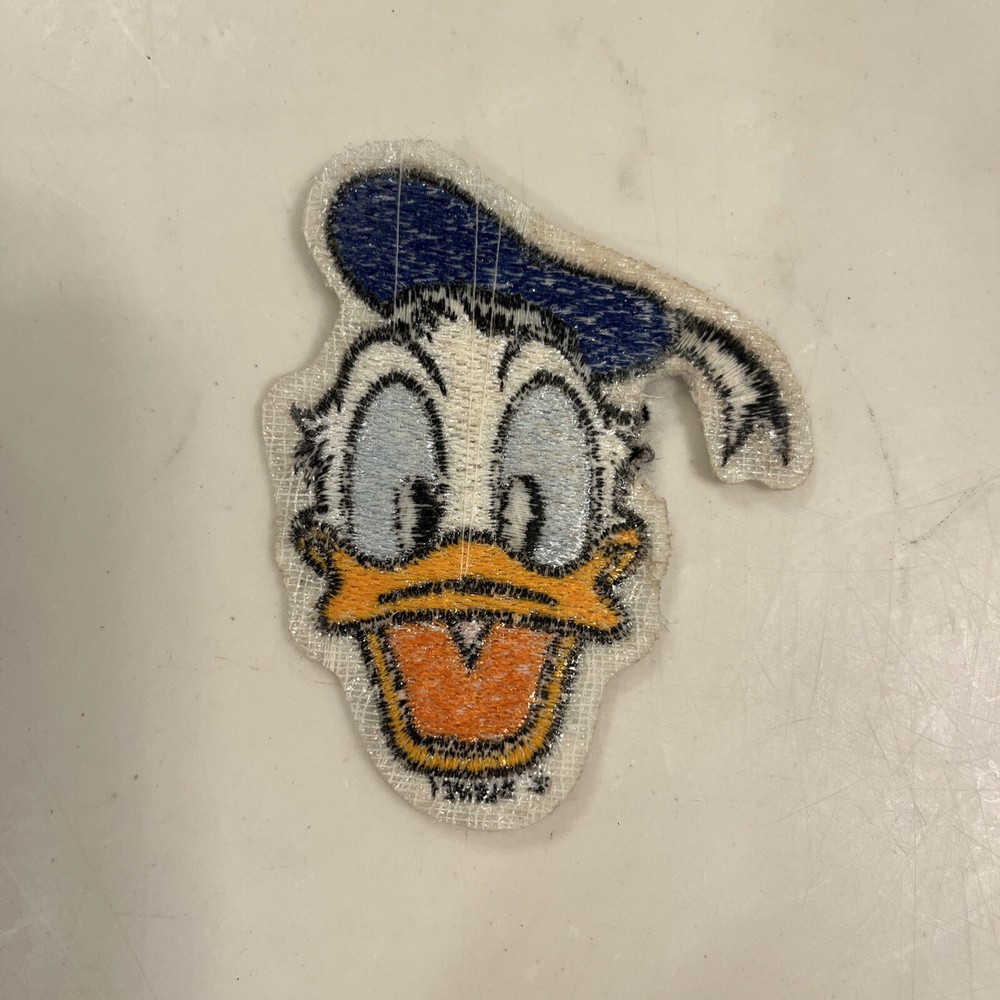 Vintage Donald Duck Embroidered Patch Disney