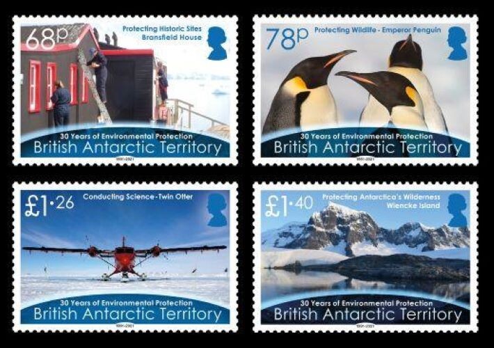 2021 YEAR- BRITISH ANTARCTIC - YEAR PACK complet set MNH** O