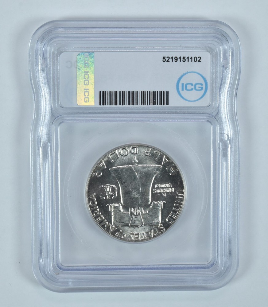 1961 Franklin Half Dollar MS64 FBL ICG