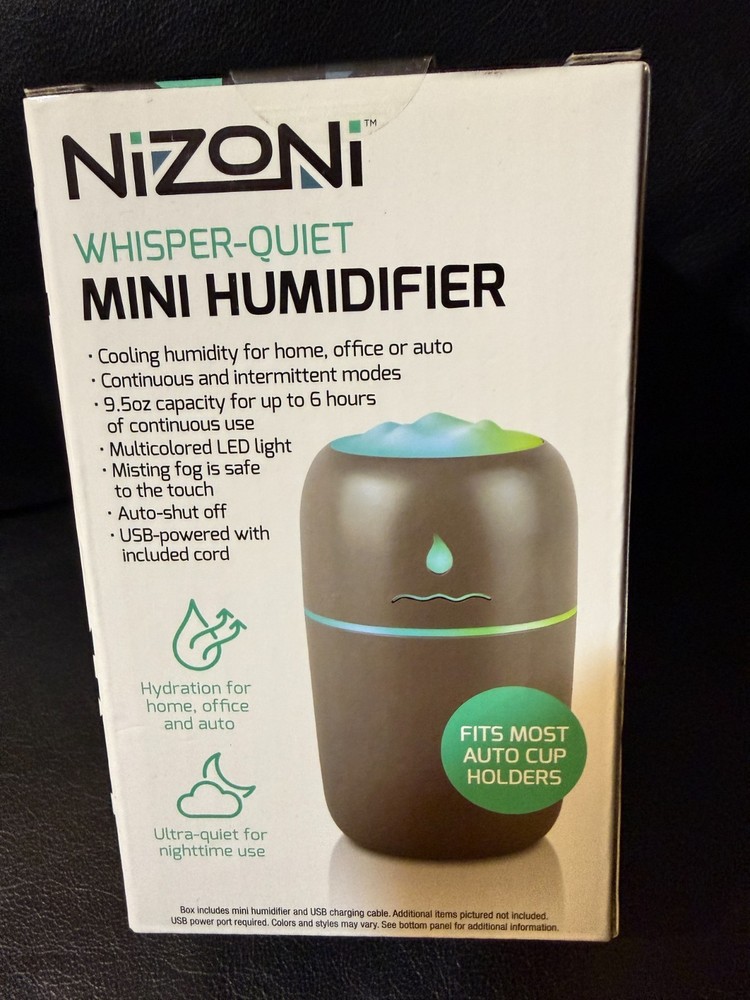 Nizoni Whisper-Quiet Mini Humidifier NEW