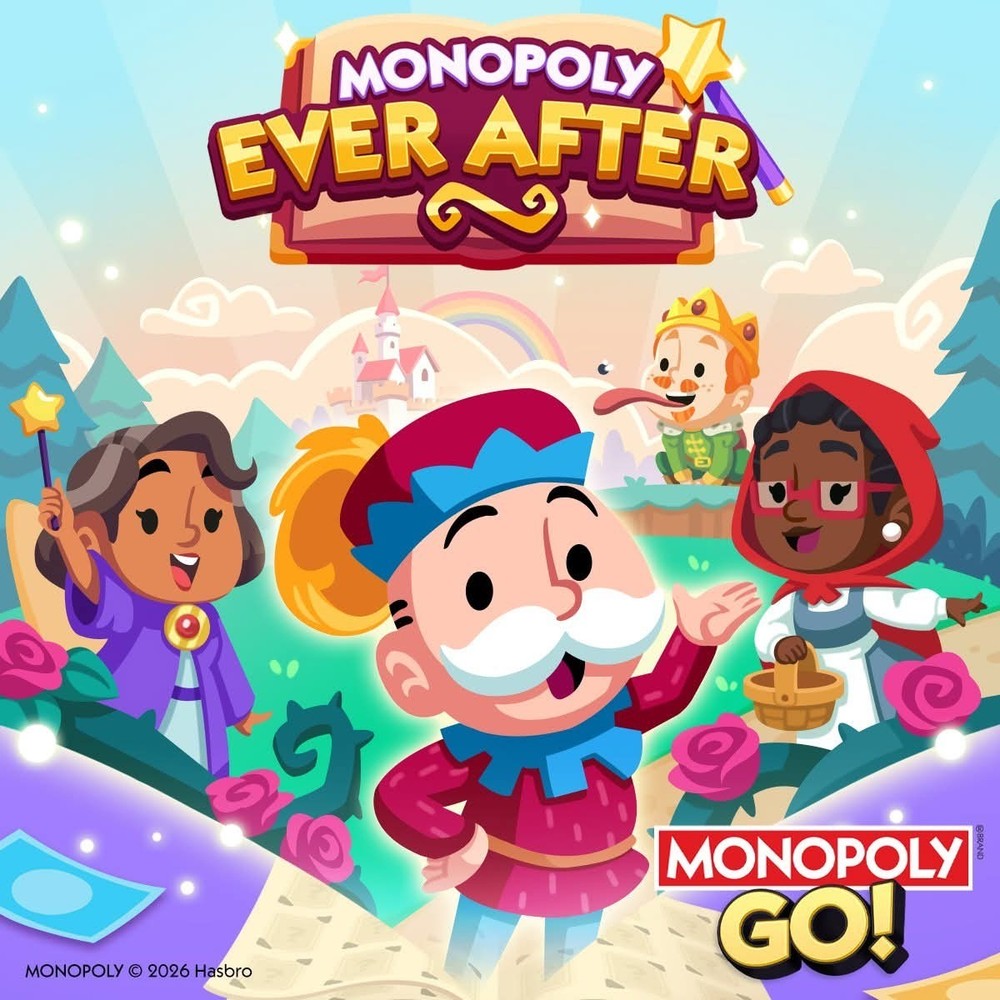 MONOPOLY- GO -EVER AFTER -ALL 1-6 STAR STICKER