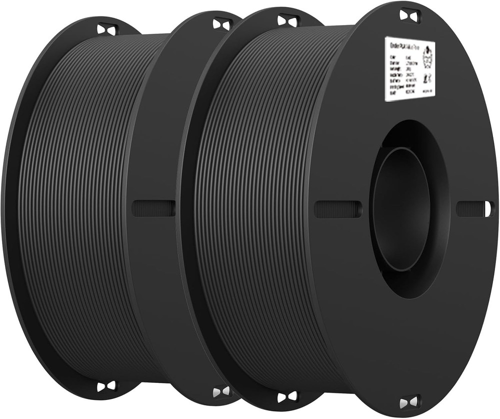 3D Printer Filament, PLA Filament 1.75mm Bundle 2Kg for 3D Printing, Ender PL...