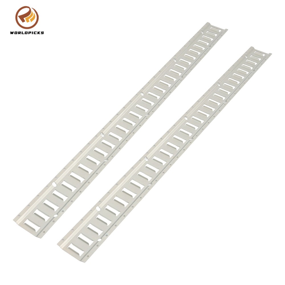 2 Piece 5' Galvanized E Track Rail Set Silver Finish For Trucks Van