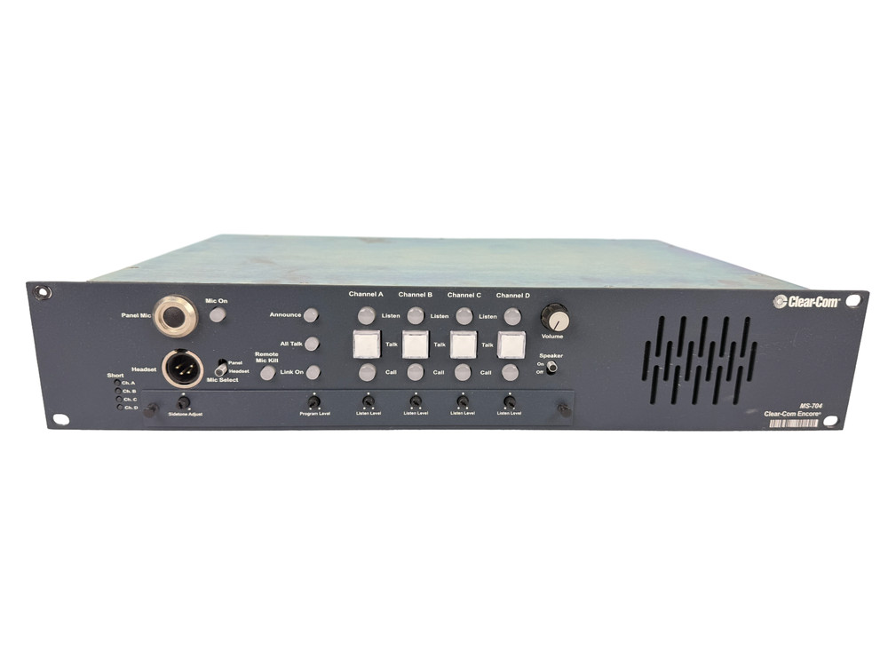 Clear-Com MS-704 4-Channel Wired Main Station Intercom System