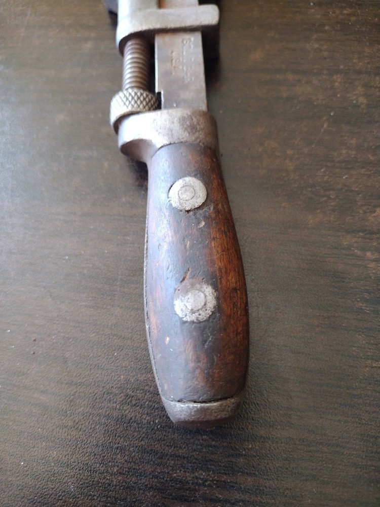 Vintage Pexto Adjustable Monkey Pipe Wrench Hammer 6.5" Solid Bar Made In USA