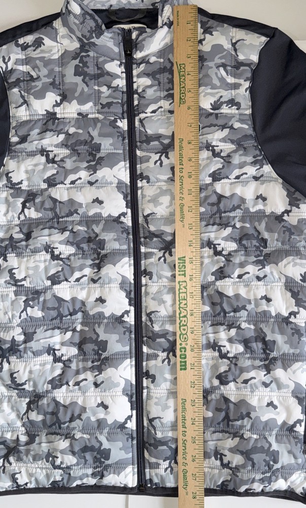 STRAIGHT DOWN golf jacket gray camo medium M