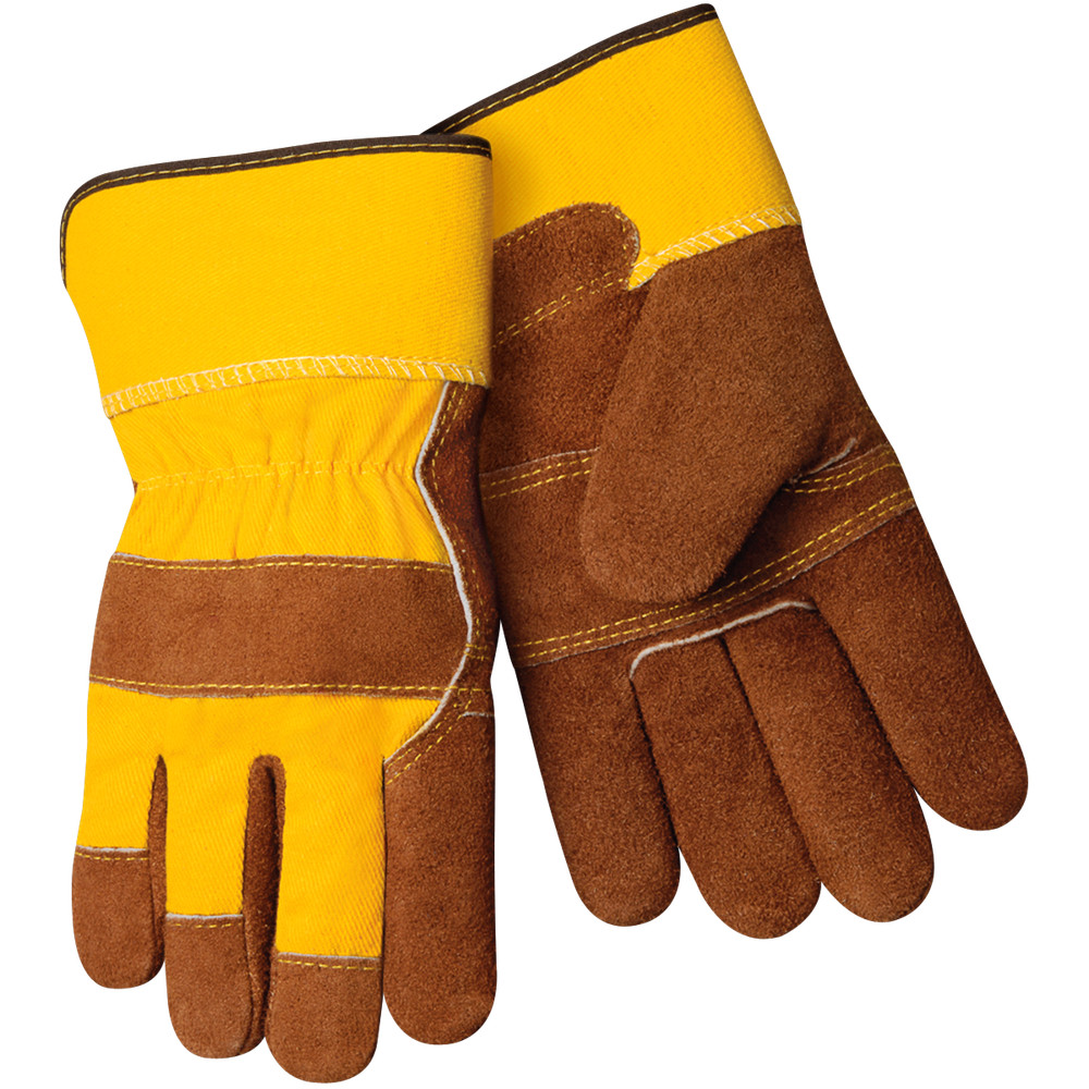 Split Cowhide Winter Gloves With Fleece Insulated Lining large