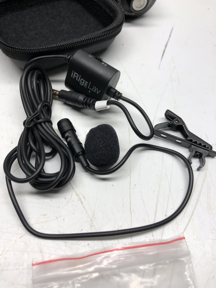 IK Multimedia iRig Mic Lav Condenser Microphone for iPhone iPad Touch Android.