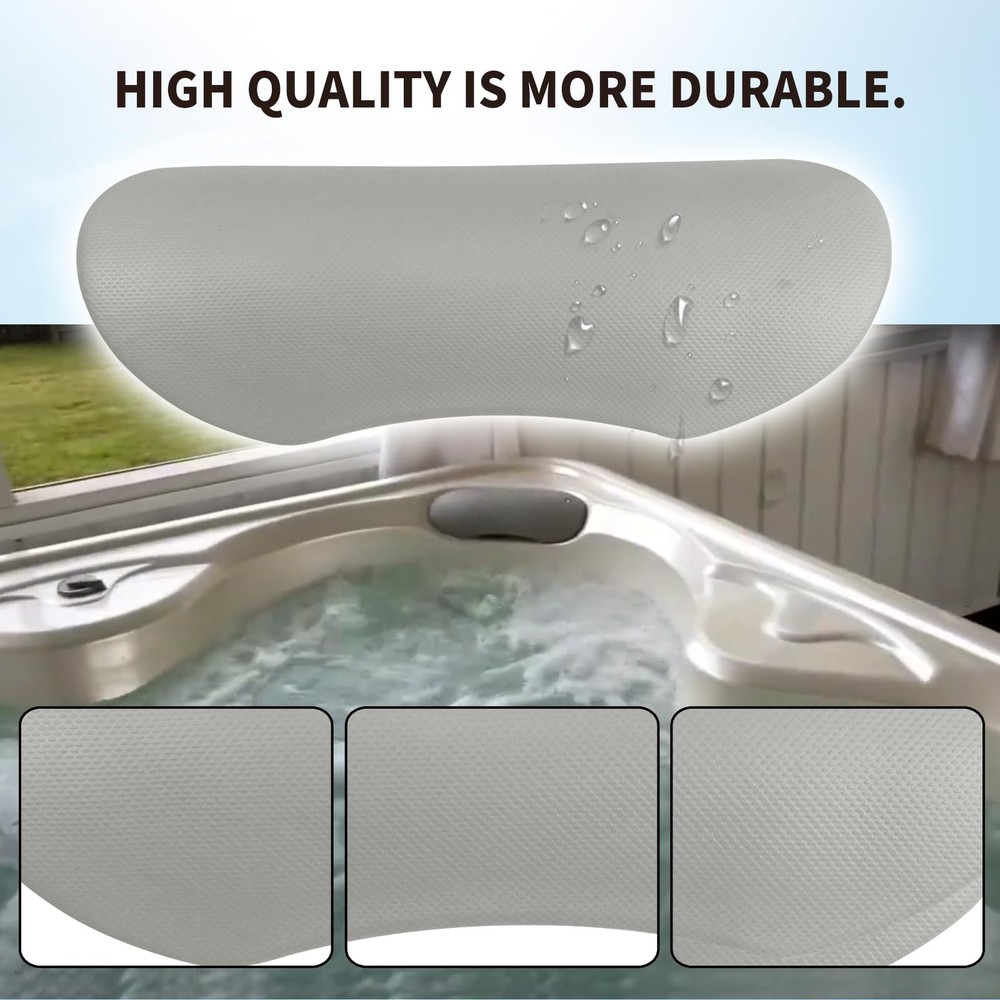 2PCS Grey Hot Tub Spa Pillow Replacement For 2015-2019 Models Neck Support