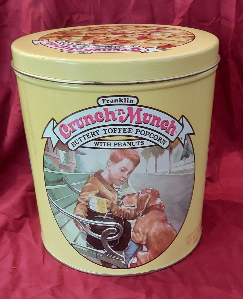 Vintage Franklin Crunch n Munch tin