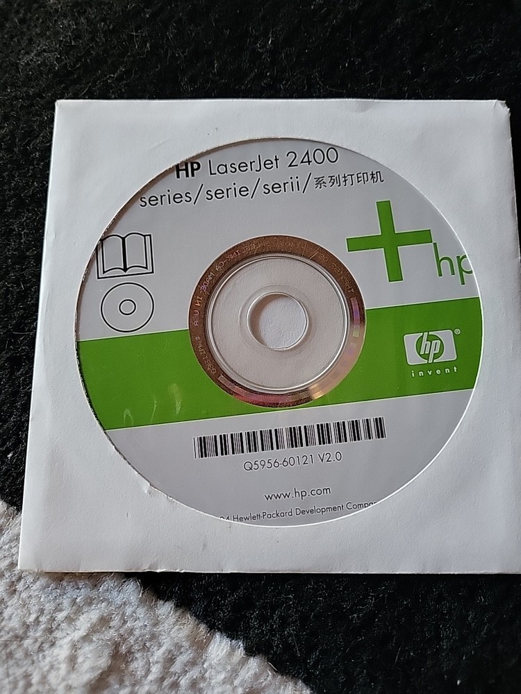 Hp Laserjet 2400 Series Printer Software Driver CD DVD.  CD Only!!!