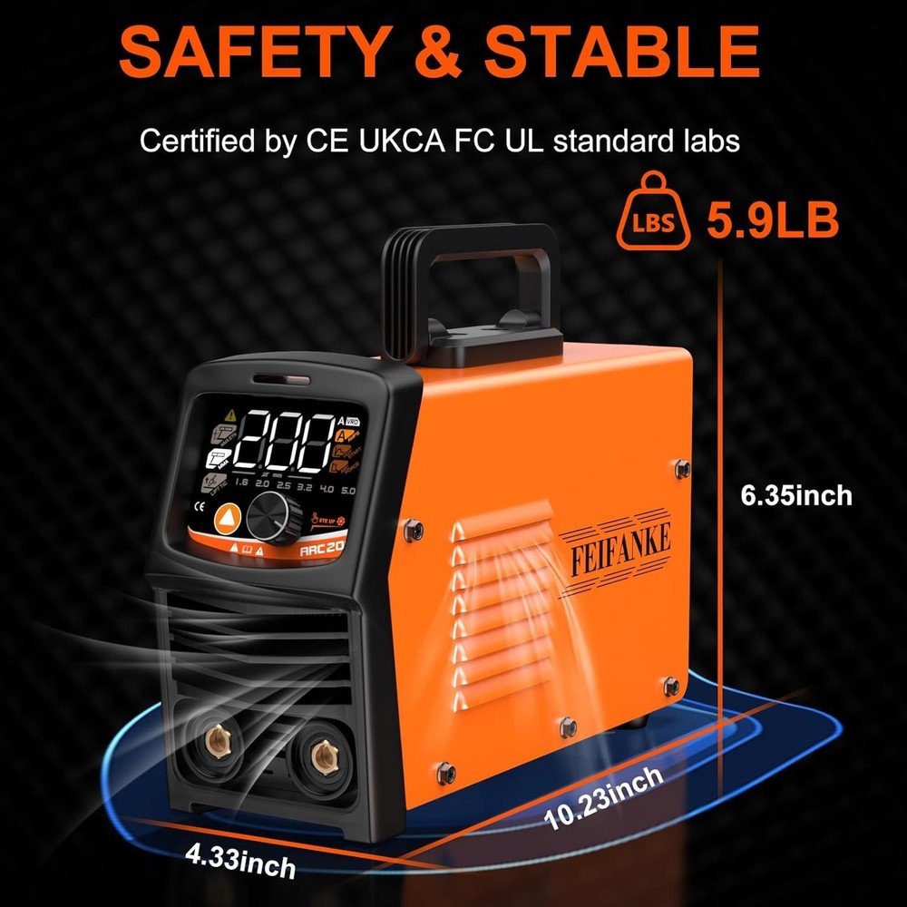 Beginner-Friendly Stick Welder with Smart MMA Technology & Complete Accessories