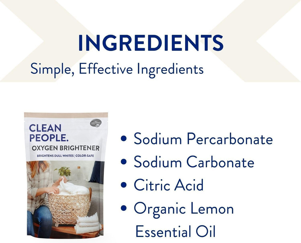 Oxygen Brightener Stain Remover | Bleach Alternative, Simple Ingredients, Bright