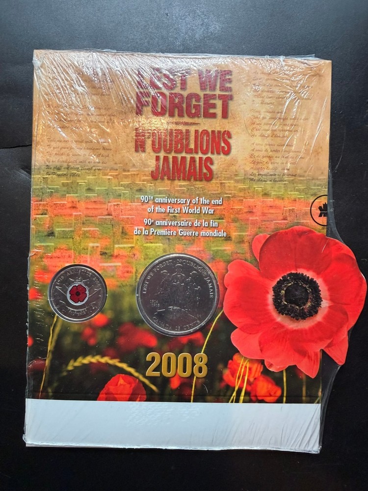 2008 Lest we forget Armistice Commemorative Set