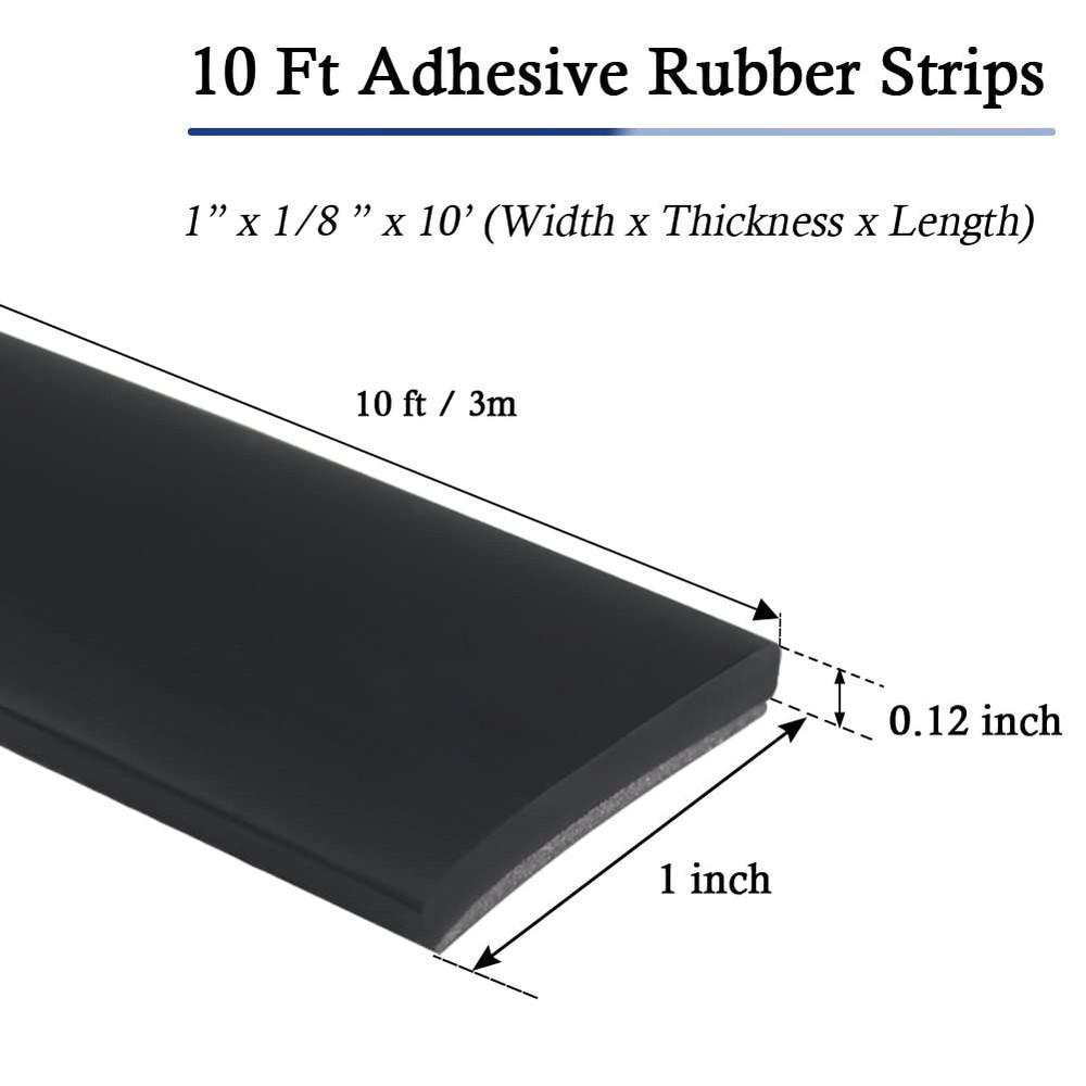 Neoprene Rubber Strips Self Adhesive Solid Rubber Sheets, Rolls & Strips for ...