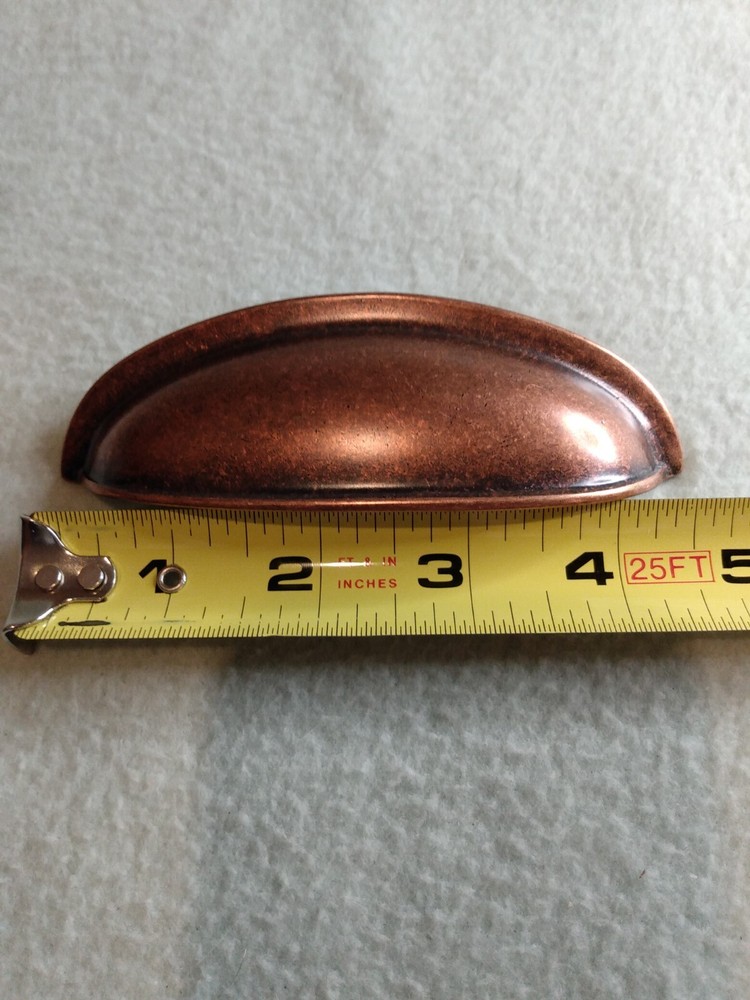 NEW Top Knobs M367 Antique Copper Somerset 3" CC Cup Cabinet Pull ~ 11 available