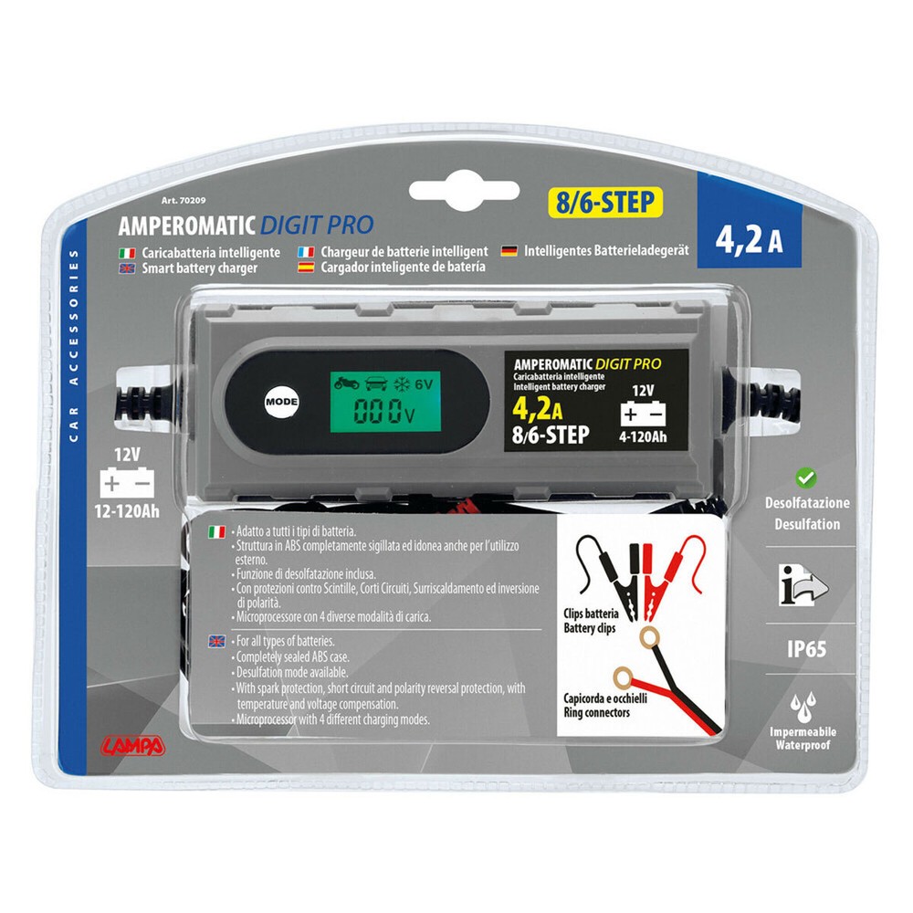 Lampa Amperomatic Digit Pro 12V 4.2A Smart Charger