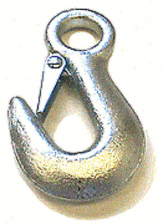 Eye Hook for Winch Cable with Safety Latch