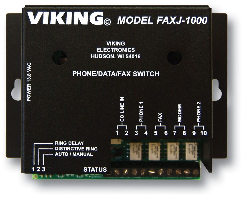 Viking FAXJ-1000 FaxJack Phone/Fax Switch