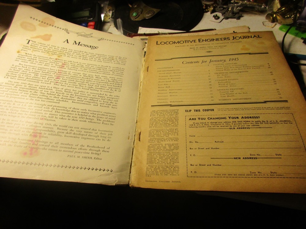 January 1945 Locomotive Engineer's Journal