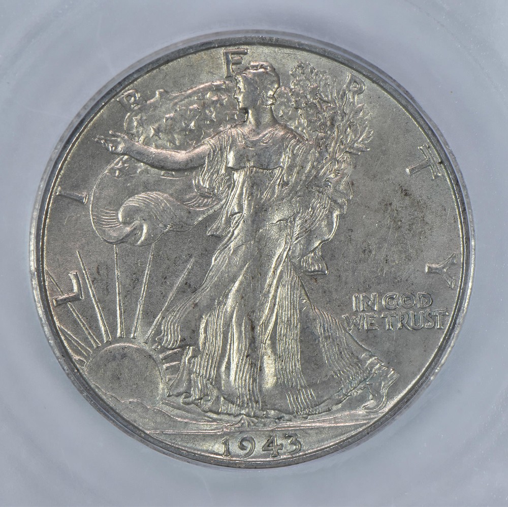 1943-S Walking Liberty Half Dollar MS62 ICG