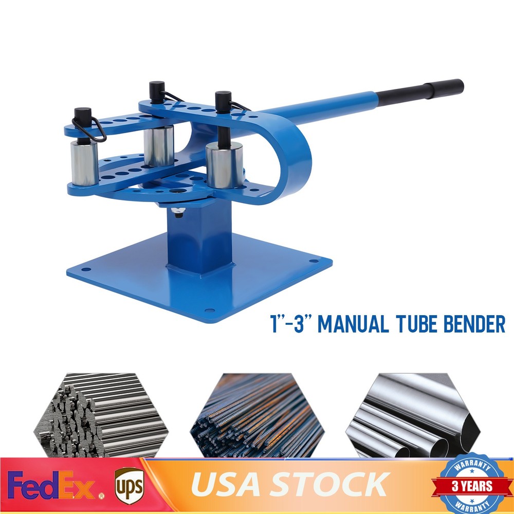 Premium Manual Pipe Bender 1''-3'' with 7 Dies for Versatile Bending