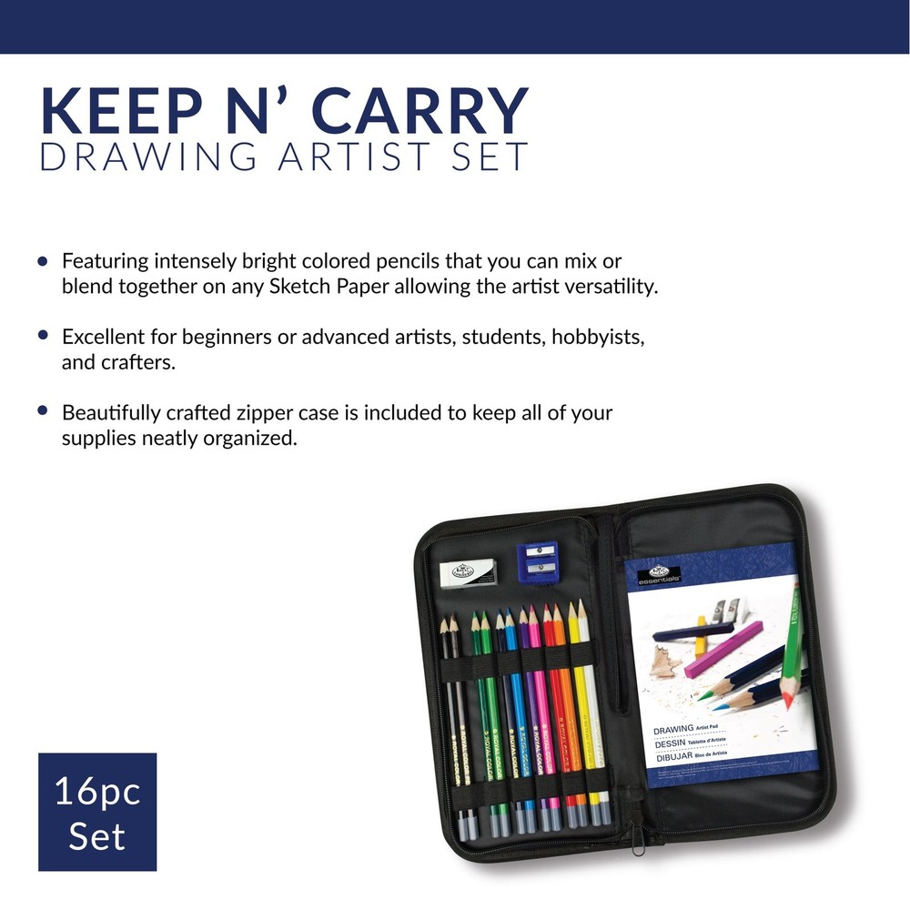 Drawing Essentials Keep N' Carry Set, Packaging May Vary