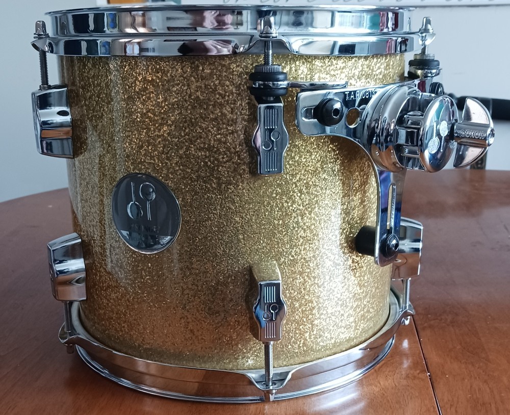 Sonor Special Edition Gold Sparkle Tom Maple 10” Drum Tom Rack