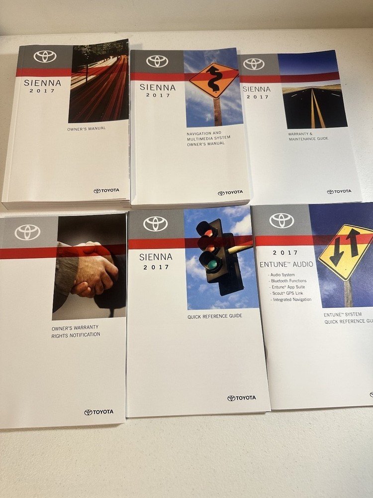 2017 Toyota Sienna Owner's Manual Set
