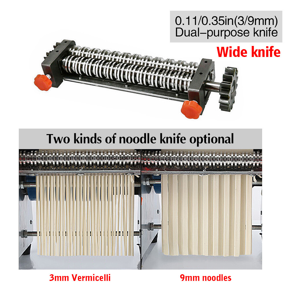 USA Commercial Electric Dough Roller Sheeter Noodle Pasta Dumpling Maker Machine