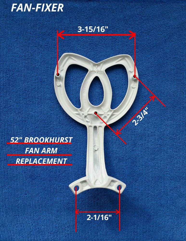 Brookhurst 52" White Fan Blade Arm Replacement Bracket YG-268 WH