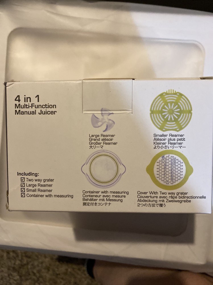 4 In 1 Multi-function Juicer Grater Egg Separater