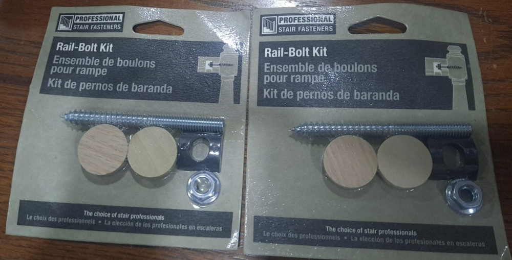 2 pkgs Universal Building Systems Rail-Bolt Kit Made In USA