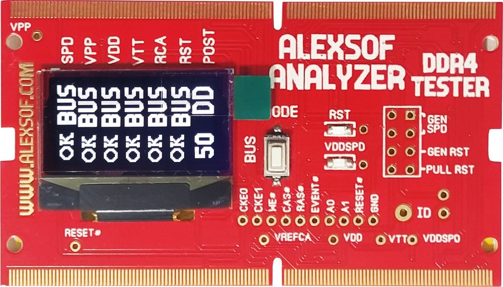 DDR4 LAPTOP RAM VOLTAGE TESTER measuring voltages,POST codes activities