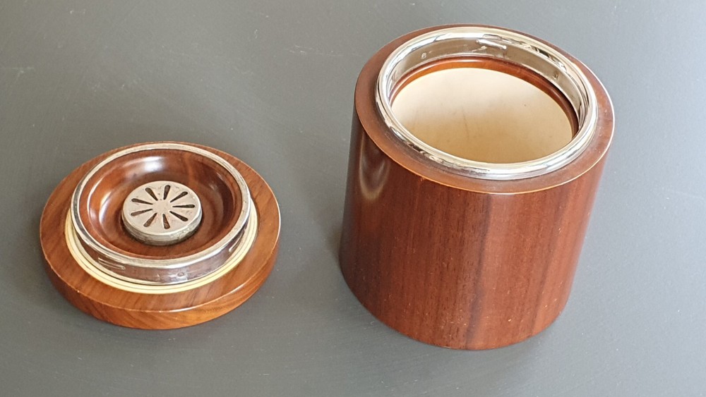 Vintage Cylindrical Tobacco Box