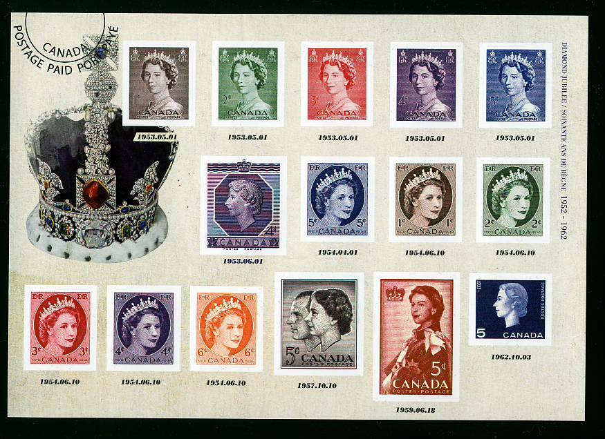 Canada 2012 = QUEEN Elizabeth ll Diamond Jubilee = Sealed KEEPSAKE folder Vol.#1