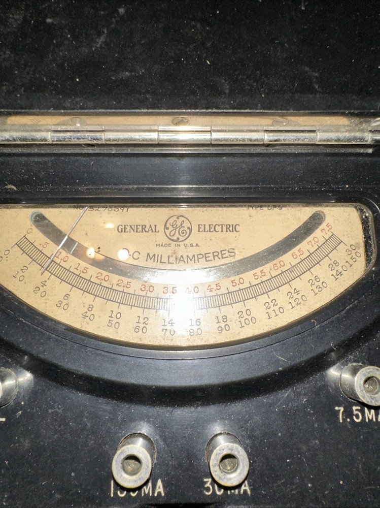 General Electric Type DP-9 D.C. Volt Meter And A.C. Meter AP-9