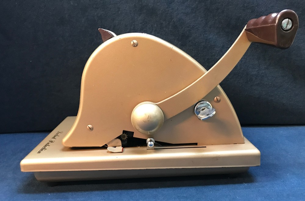 Vintage Paymaster Series S-1000 Check Writer Machine with key