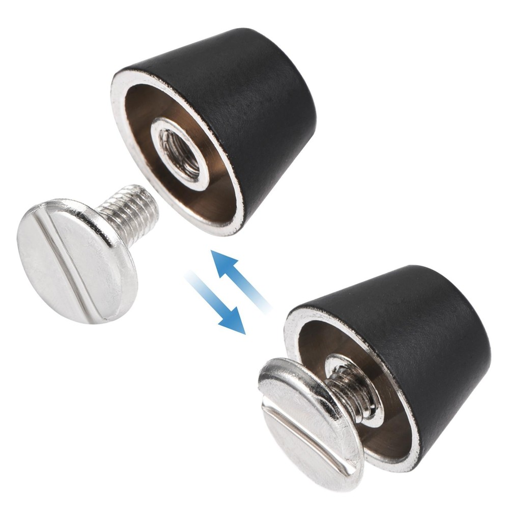 10x7mm Rivet Studs Screw Back Flat Cable Feet Stud Matte Tip 10pcs