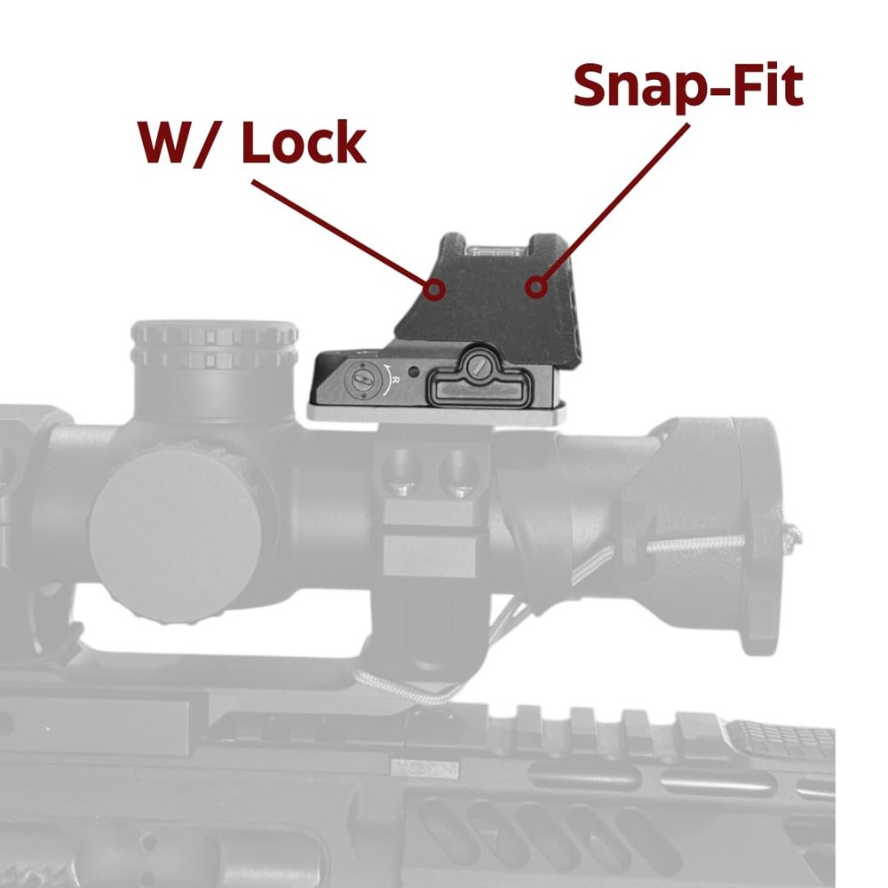 Killflash Compatible for Holosun 507C / 407C | Red Dot Lens Cap | Hex Black