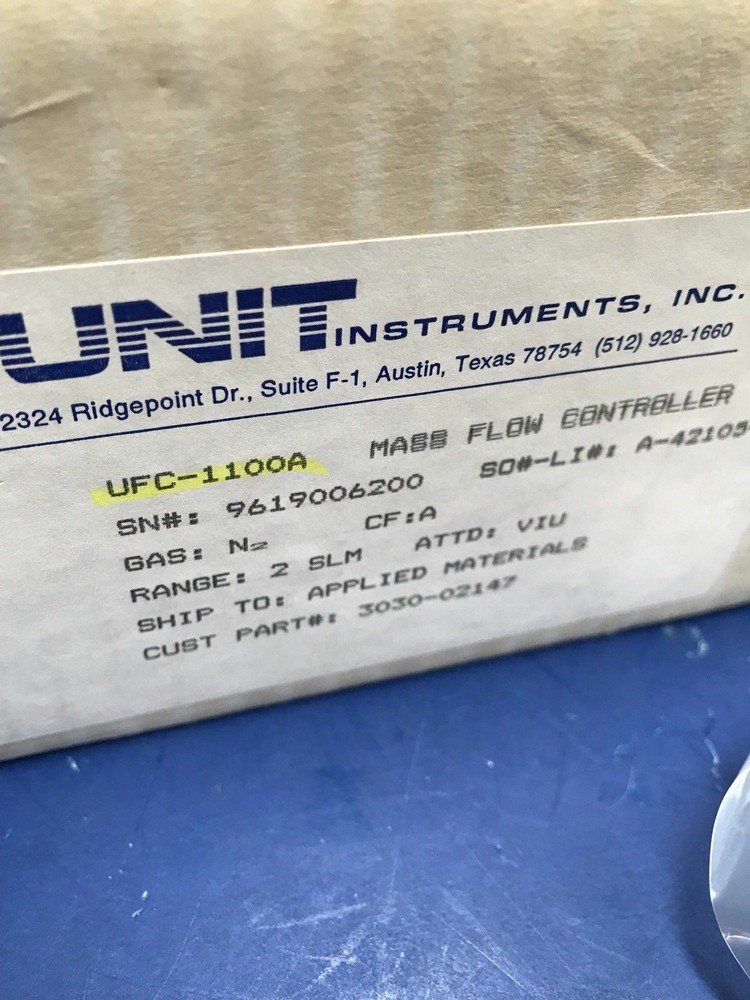 Unit UFC-1100A Mass Flow Controller N2, 2 SLM, 15 Pin D-Connector Refurbished