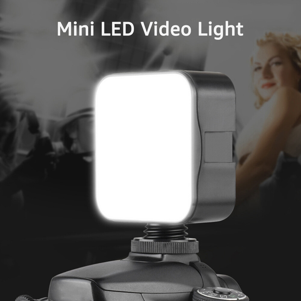 Andoer Mini Video Light Lamp+Handheld Smartphone Bracket Stabilizer Kit S2F2