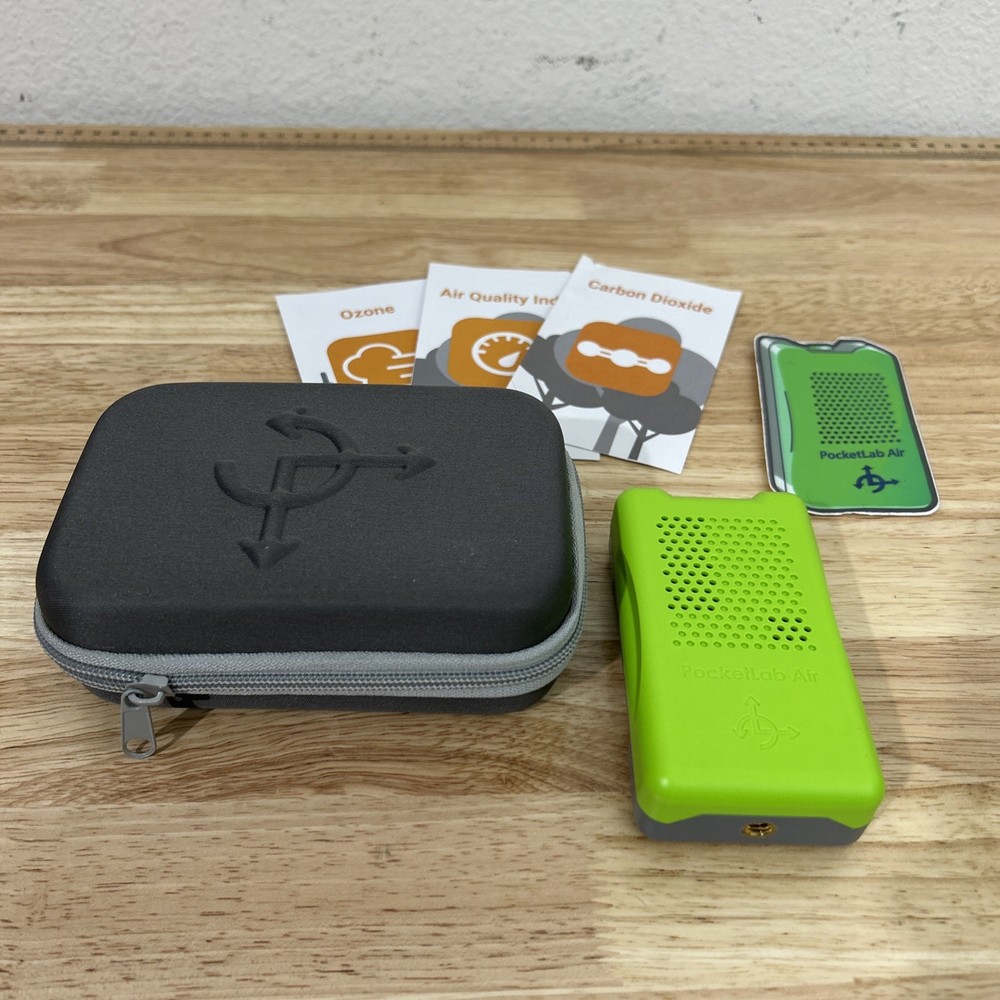 Pocket Lab Air Wireless Air Quality & Climate Sensor w/ Case TESTED & WORKING